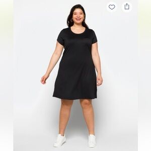 Market & Spruce Black T-Shirt Dress